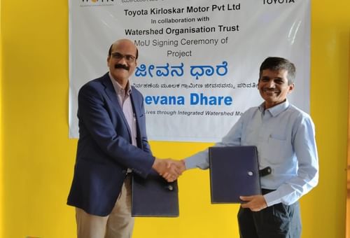 Toyota launches watershed development project in Karnataka's drought-prone region.