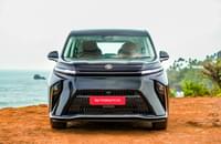 While the monoblock grille aids aerodynamics, the front fascia houses camera, parking sensors, as well as radar for the ADAS functions on the MG M9.