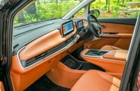 Plush cabin with soft-touch cognac brown materials accompanied by 12.23-inch touchscreeen and 7-inch digital instrument cluster.