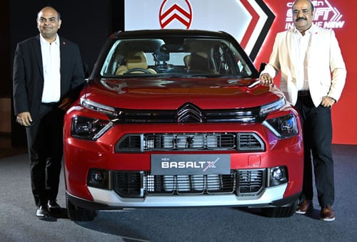 Citroën Sets 2,000 Monthly Sales Target in India, Plans to Double Volumes in FY26