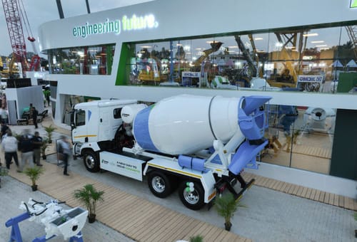Schwing Stetter and Qucev Unveil India's First Electric Transit Concrete Mixer