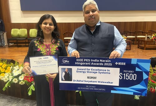 Dr. Rahul Walawalkar Receives IEEE Hingorani Award for Energy Storage Contributions