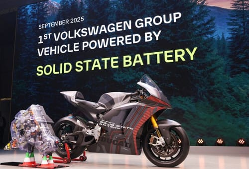 VW Group Pushes E-2w Envelope with World-first Solid-state Battery Electric Motorcycle