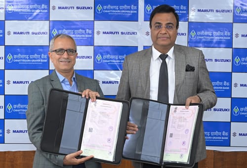 Maruti Suzuki Partners with Chhattisgarh Gramin Bank for Vehicle Financing