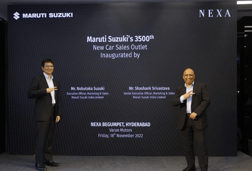  Maruti Suzuki inaugurates 3,500th new car sales outlet